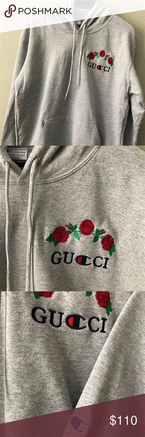 pink champion gucci hoodie|Gucci hoodie original price.